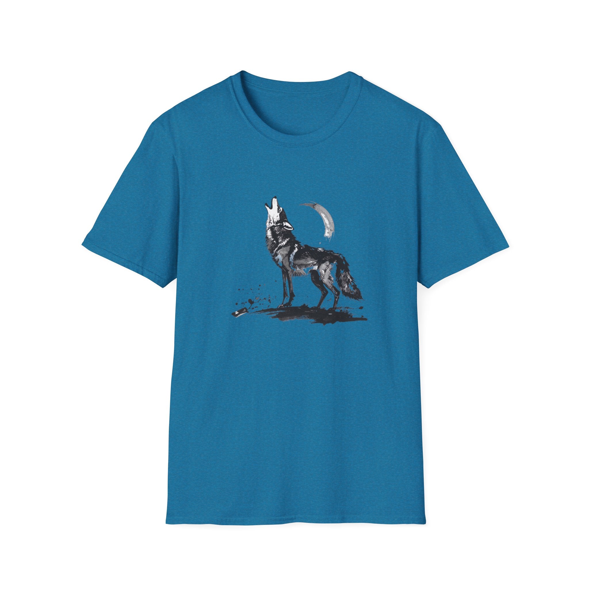 Howling Wolf Graphic T-Shirt — Moon & Wolf Artwork