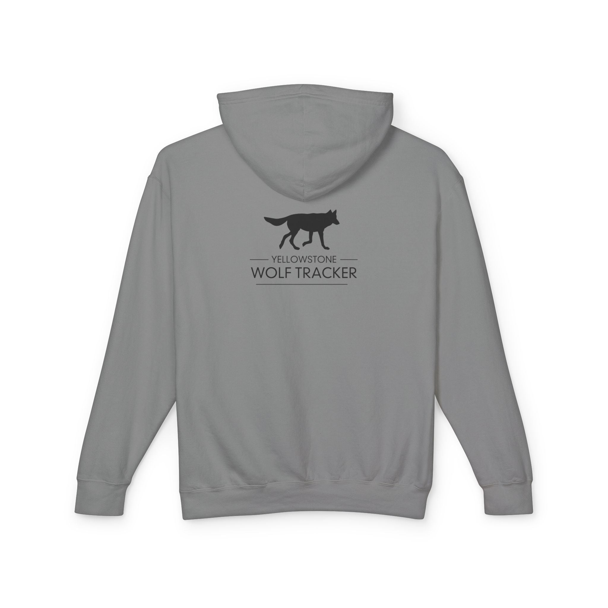 Wolf Mountain Hoodie — Yellowstone Wolf Tracker Scenic Graphic Hooded Sweatshirt