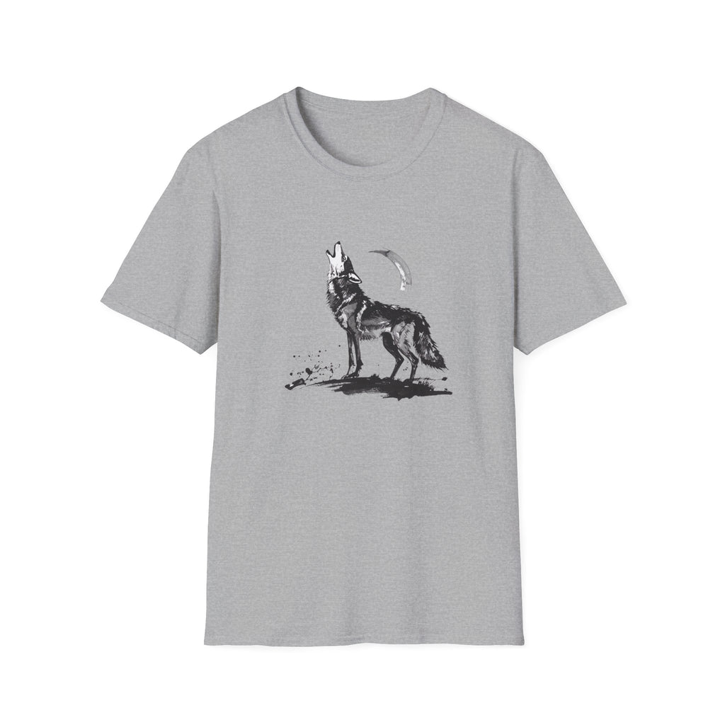 Howling Wolf Graphic T-Shirt — Moon & Wolf Artwork