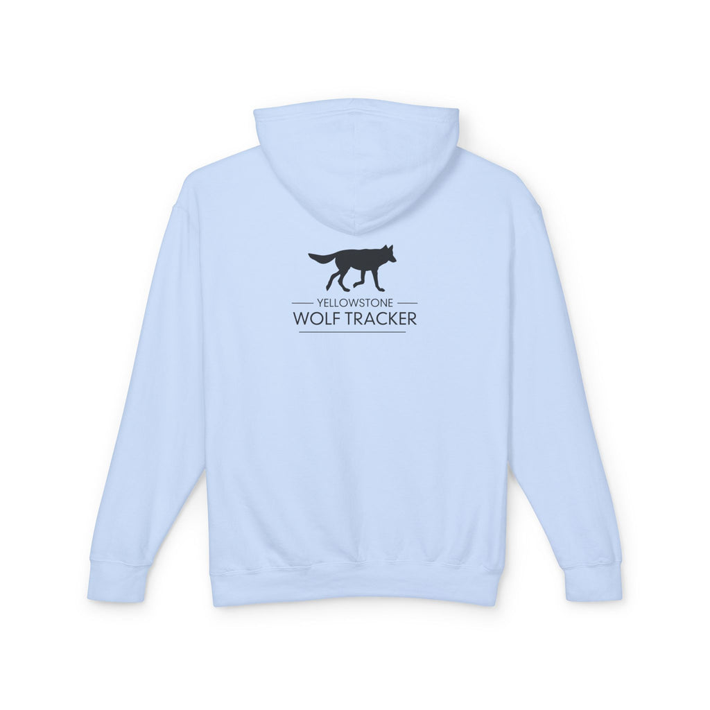 Wolf Mountain Hoodie — Yellowstone Wolf Tracker Scenic Graphic Hooded Sweatshirt