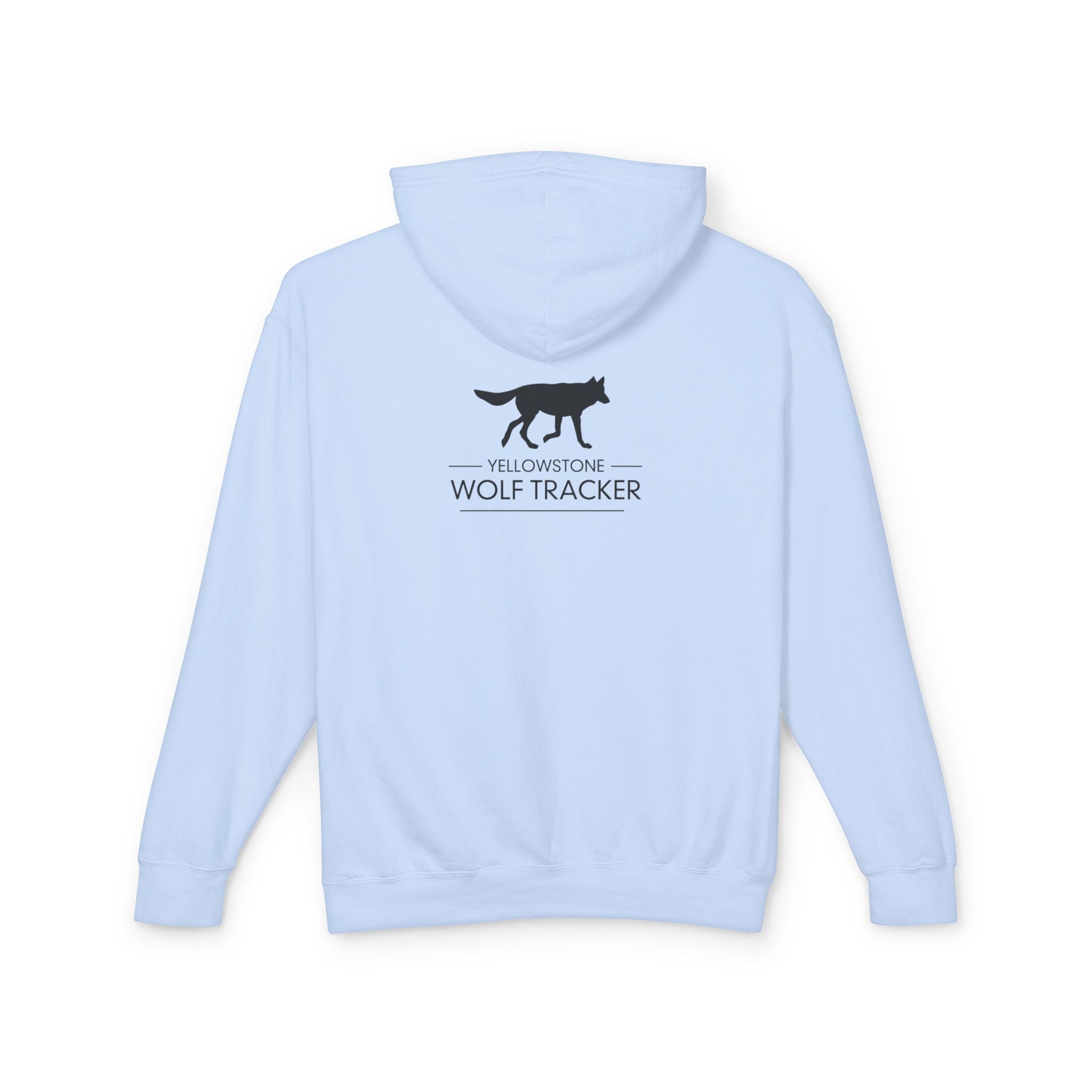 Wolf Mountain Hoodie — Yellowstone Wolf Tracker Scenic Graphic Hooded Sweatshirt