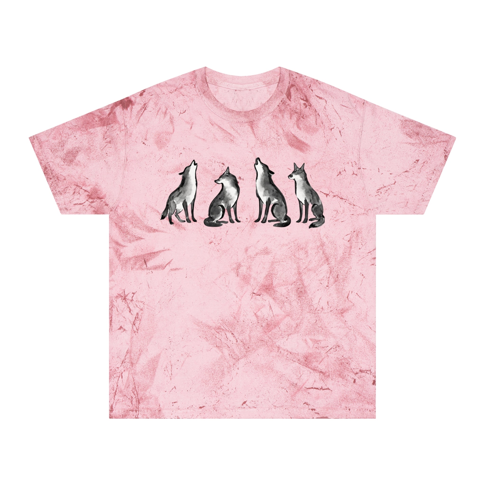 Howling Wolf Graphic T‑Shirt – Rustic Wolf Tracker Tee