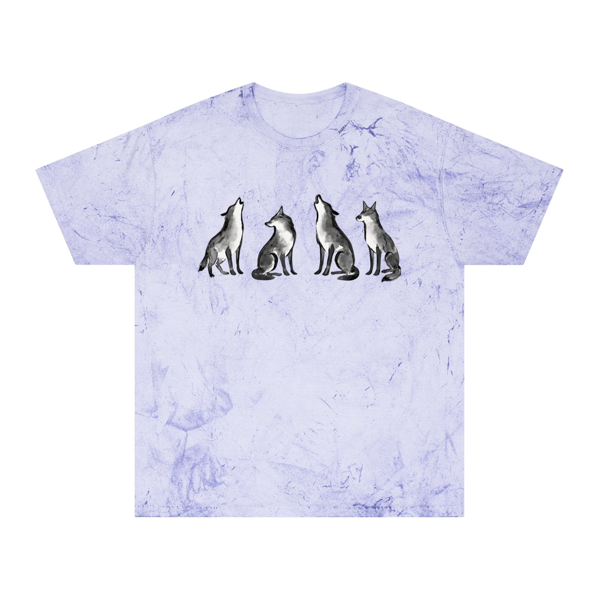 Howling Wolf Graphic T‑Shirt – Rustic Wolf Tracker Tee