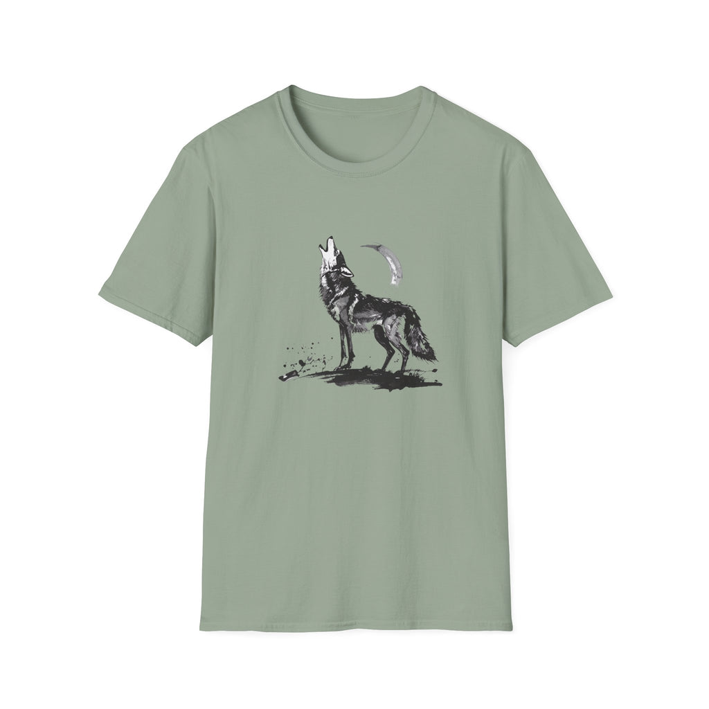 Howling Wolf Graphic T-Shirt — Moon & Wolf Artwork