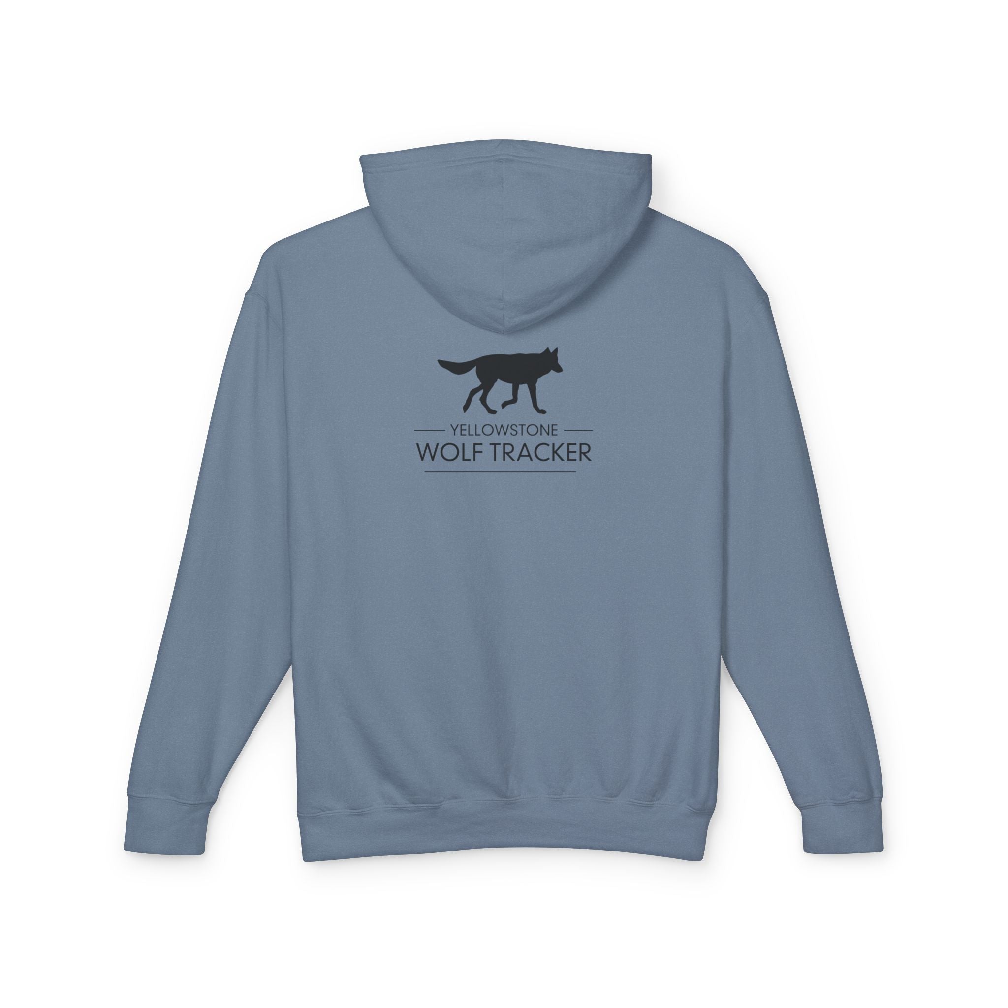 Wolf Mountain Hoodie — Yellowstone Wolf Tracker Scenic Graphic Hooded Sweatshirt