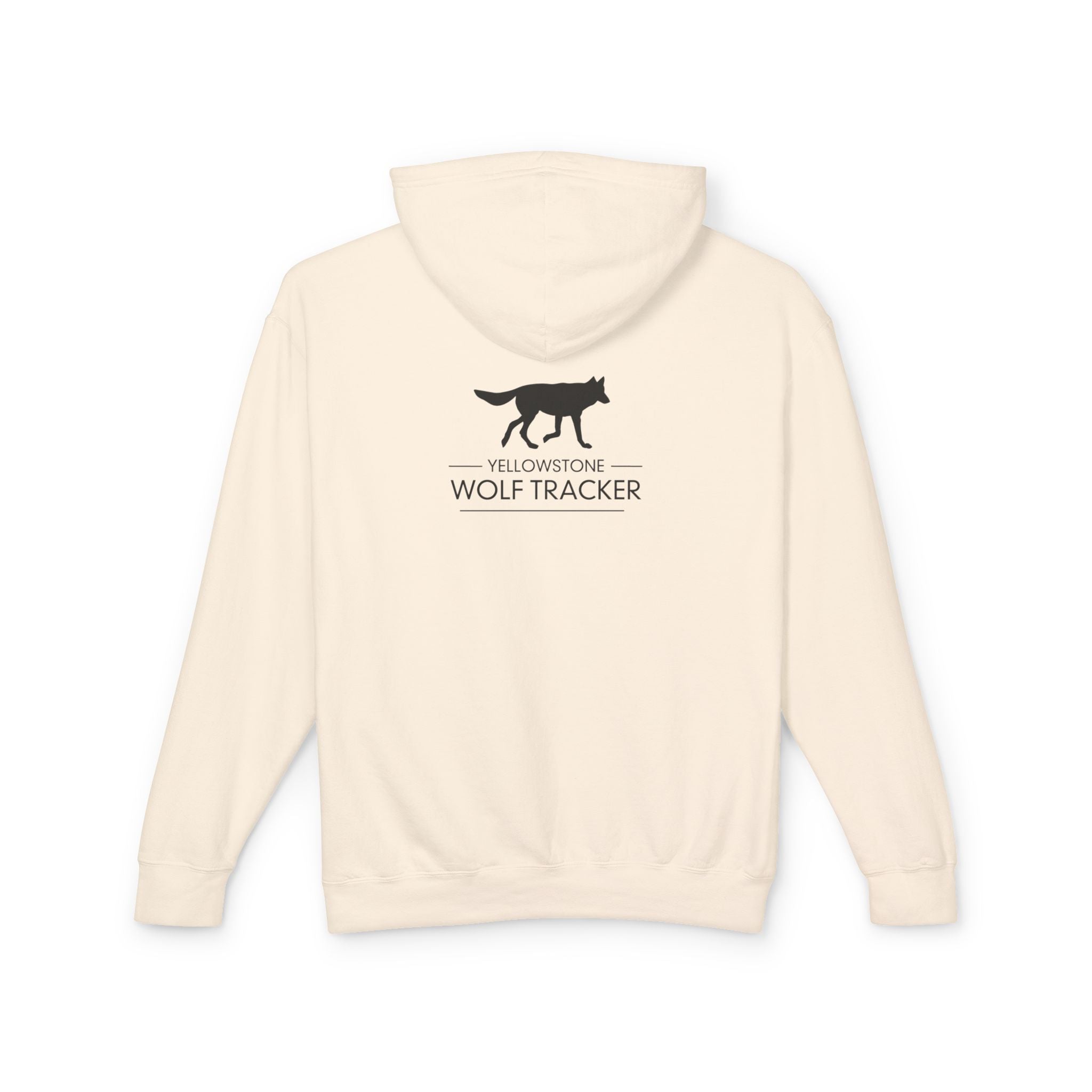 Wolf Mountain Hoodie — Yellowstone Wolf Tracker Scenic Graphic Hooded Sweatshirt