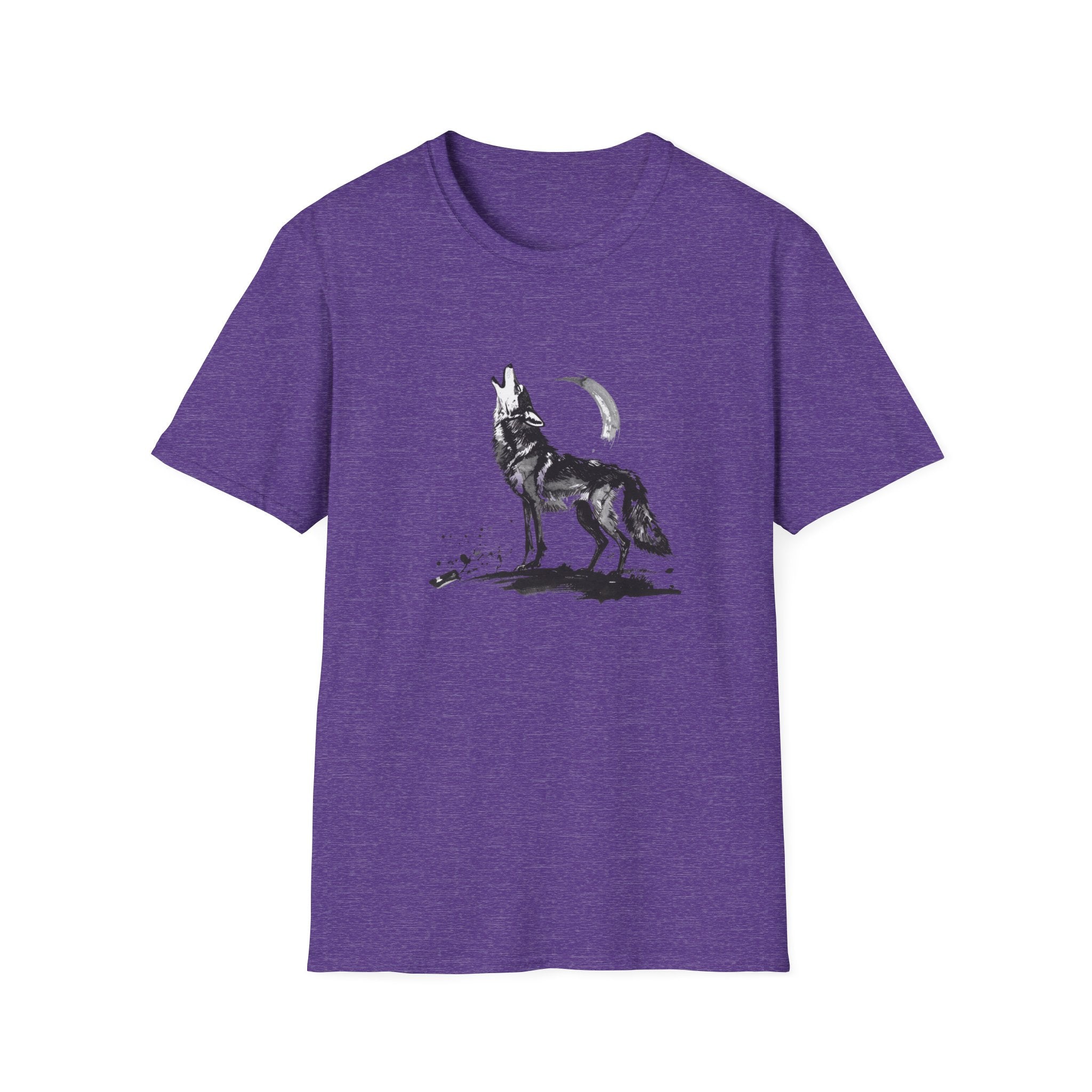 Howling Wolf Graphic T-Shirt — Moon & Wolf Artwork