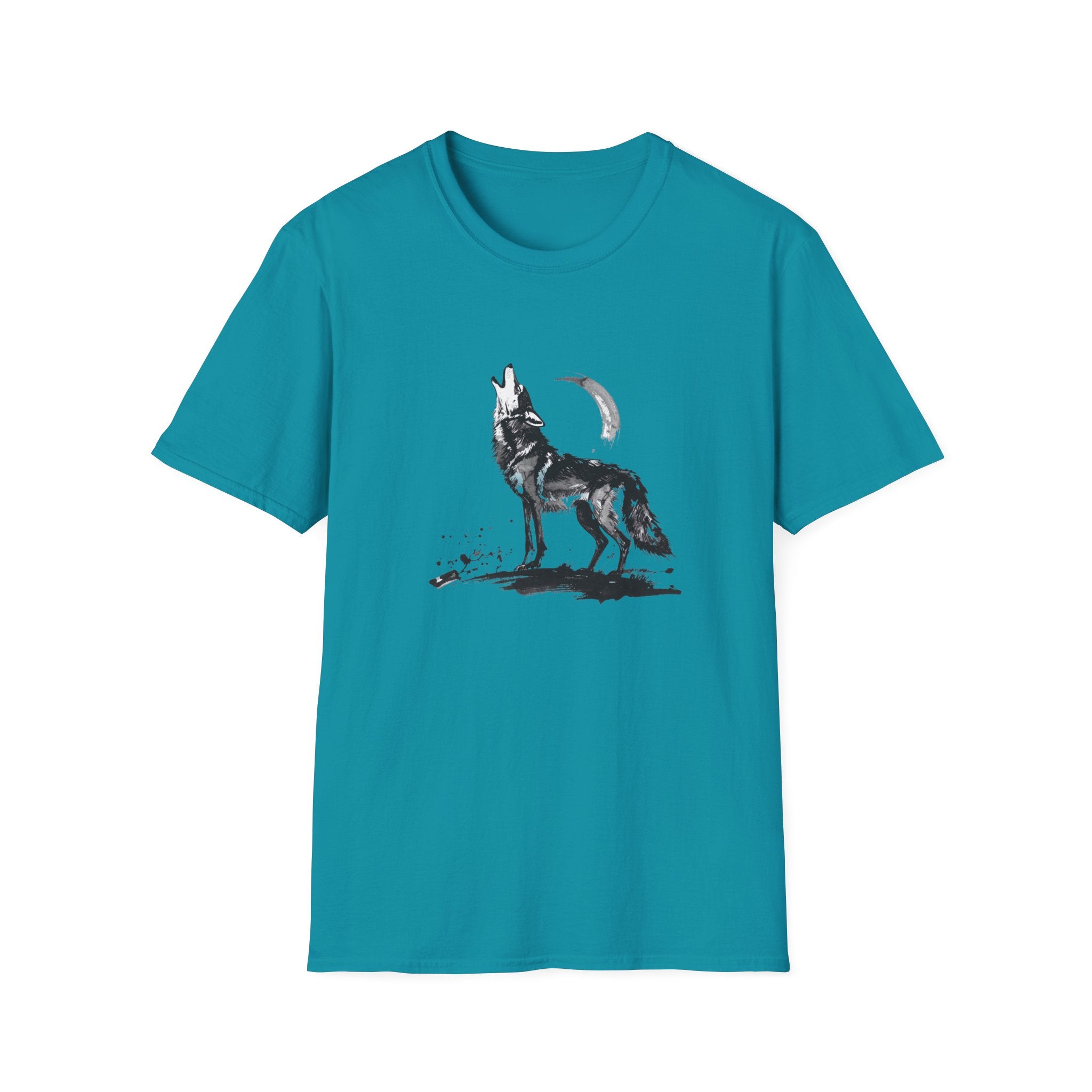 Howling Wolf Graphic T-Shirt — Moon & Wolf Artwork
