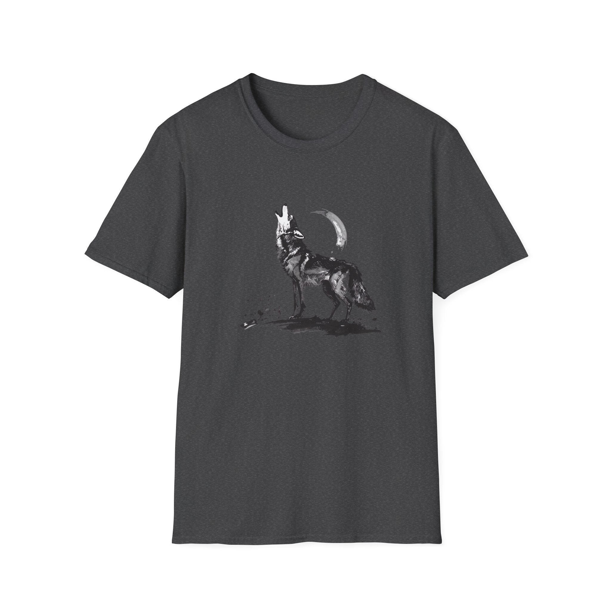 Howling Wolf Graphic T-Shirt — Moon & Wolf Artwork